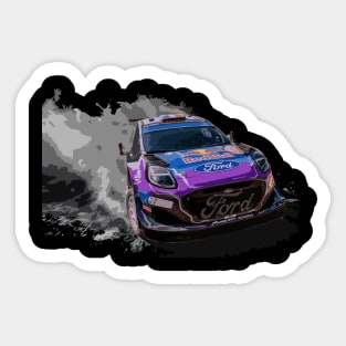 WRC ford puma - Sebastien loeb Rally1 M-Sport safari WRT Sticker